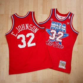 Herren NBA All-Star Trikot West Magic Johnson 1991 Authentic Swingman
