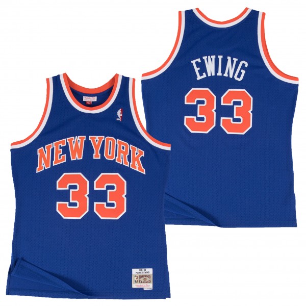 Herren NBA New York Knicks Trikot Patrick Ewing Hardwood Classics Auswärtstrikot Swingman Herren NBA New York Knicks Trikot Patrick Ewing Hardwood Classics Auswärtstrikot Swingman