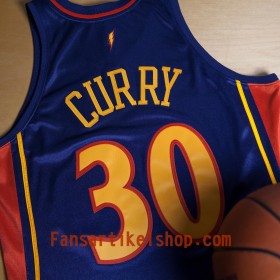 Herren NBA Golden State Warriors Trikot Stephen Curry 2009-10 Auswärtstrikot Rookie Authentic Swingman