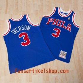 Herren NBA Philadelphia 76ers Trikot Allen Iverson 1996-97 Authentic Auswärtstrikot Swingman
