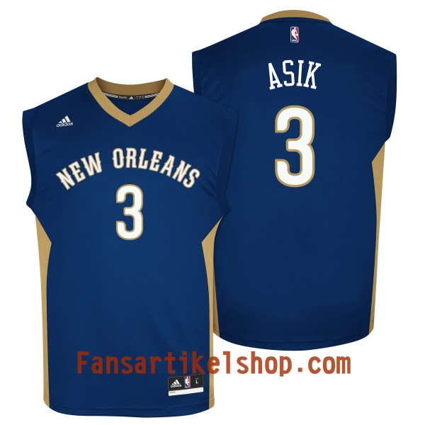 Herren NBA New Orleans Pelicans Trikot Omer Asik Auswärtstrikot Swingman