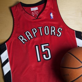 Herren NBA Toronto Raptors Trikot Vince Carter 2003-04 Authentic Auswärtstrikot Swingman