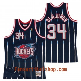 Herren NBA Houston Rockets Trikot Hakeem Olajuwon Hardwood Classics Auswärtstrikot Swingman