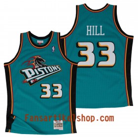 Herren NBA Detroit Pistons Trikot Grant Hill Hardwood Classics Auswärtstrikot Swingman