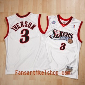 Herren NBA Philadelphia 76ers Trikot Allen Iverson All-Star 2001 Authentic Heimtrikot Swingman