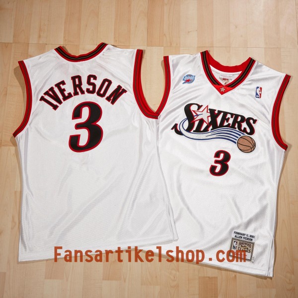 Herren NBA Philadelphia 76ers Trikot Allen Iverson All-Star 2001 Authentic Heimtrikot Swingman Herren NBA Philadelphia 76ers Trikot Allen Iverson All-Star 2001 Authentic Heimtrikot Swingman