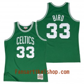 Herren NBA Boston Celtics Trikot Larry Bird Hardwood Classics Auswärtstrikot Swingman