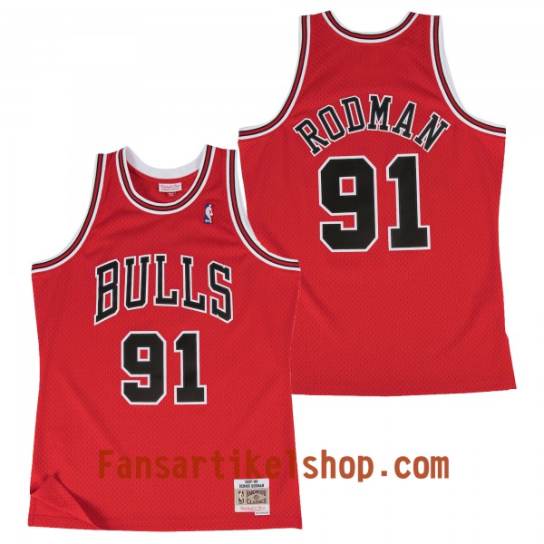 Herren NBA Chicago Bulls Trikot Dennis Rodman Hardwood Classics Auswärtstrikot Swingman Herren NBA Chicago Bulls Trikot Dennis Rodman Hardwood Classics Auswärtstrikot Swingman