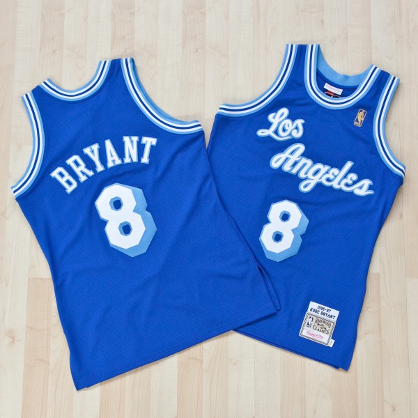 Herren NBA Los Angeles Lakers Trikot Kobe Bryant 1996-97 Ausweichtrikot Authentic Swingman Herren NBA Los Angeles Lakers Trikot Kobe Bryant 1996-97 Ausweichtrikot Authentic Swingman