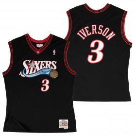 Herren NBA Philadelphia 76ers Trikot Allen Iverson Hardwood Classics Auswärtstrikot Swingman