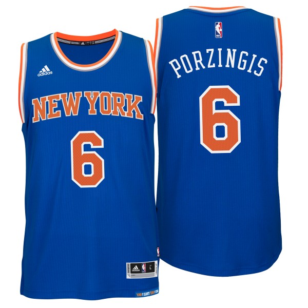 Herren NBA New York Knicks Trikot Kristaps Porzingis Auswärtstrikot Swingman Herren NBA New York Knicks Trikot Kristaps Porzingis Auswärtstrikot Swingman