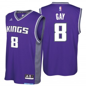 Herren NBA Sacramento Kings Tikot Rudy Gay Auswärtstrikot Swingman