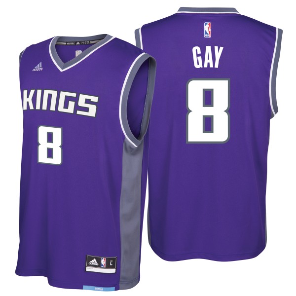 Herren NBA Sacramento Kings Tikot Rudy Gay Auswärtstrikot Swingman