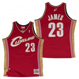 Herren NBA Cleveland Cavaliers Trikot LeBron James Hardwood Classics Auswärtstrikot Swingman