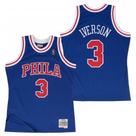 Herren NBA Philadelphia 76ers Trikot Allen Iverson Hardwood Classics Ausweichtrikot Swingman